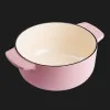 Каструля чавунна з кришкою KitchenAid, 22 см, 3,3 л (Pink) (CC007430-001)