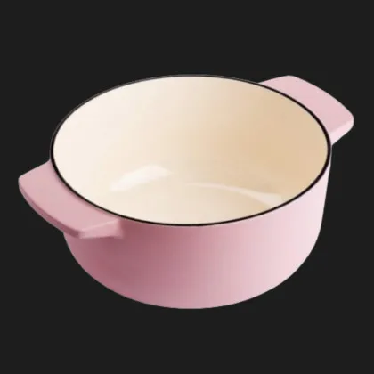 Чугунная кастрюля с крышкой KitchenAid, 22 см, 3,3 л (Pink) (CC007430-001)