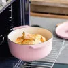 Каструля чавунна з кришкою KitchenAid, 22 см, 3,3 л (Pink) (CC007430-001)