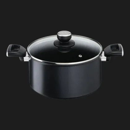 Кастрюля с крышкой Tefal Unlimited 24 см 5.3 л (Black) (G2554672)
