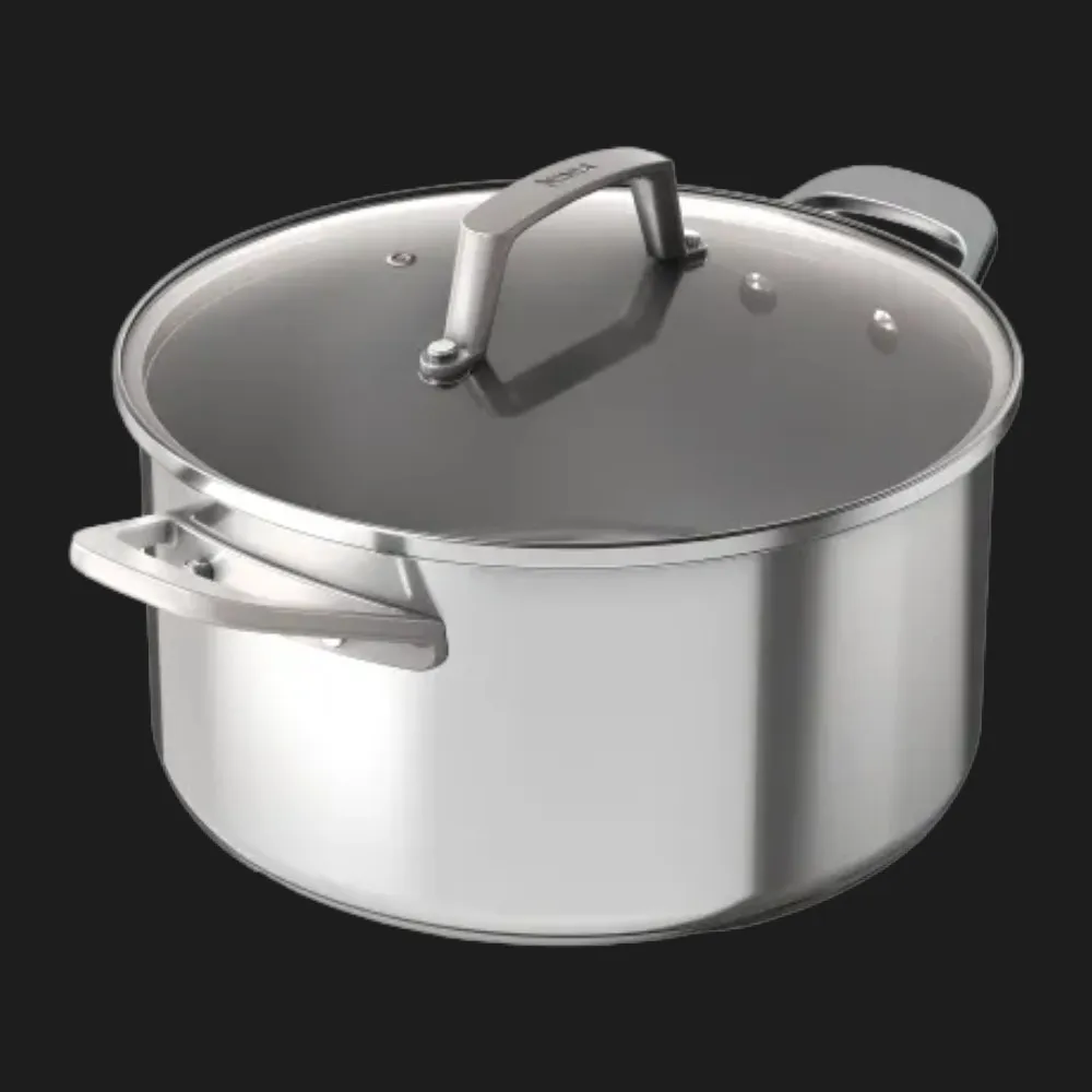 Каструля з кришкою Ninja з нержавіючої сталі 16 см (Silver) (C60216DE)