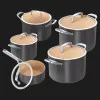 Кастрюля с крышкой Ninja Extended Life Ceramic 16 см (Black) (CW90316DE)