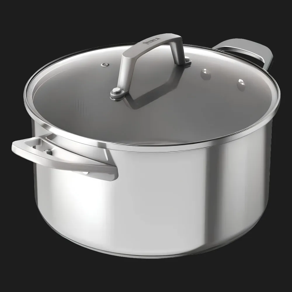 Каструля з кришкою Ninja з нержавіючої сталі 18 см (Silver) (C60218DE)