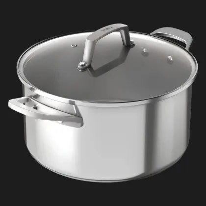 Кастрюля с крышкой Ninja з нержавіючої сталі 18 см (Silver) (C60218DE)