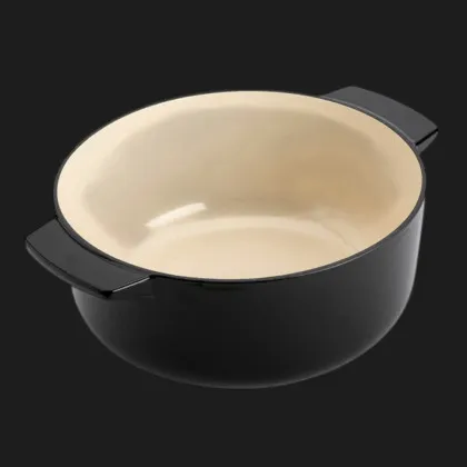 Чугунная кастрюля с крышкой KitchenAid, 26 см, 5,2 л (Black) (CC006061-001)