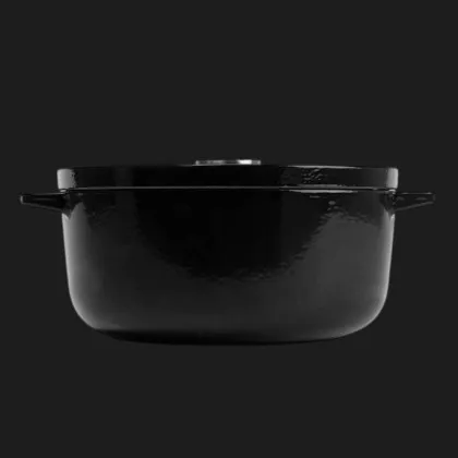Чугунная кастрюля с крышкой KitchenAid, 26 см, 5,2 л (Black) (CC006061-001)