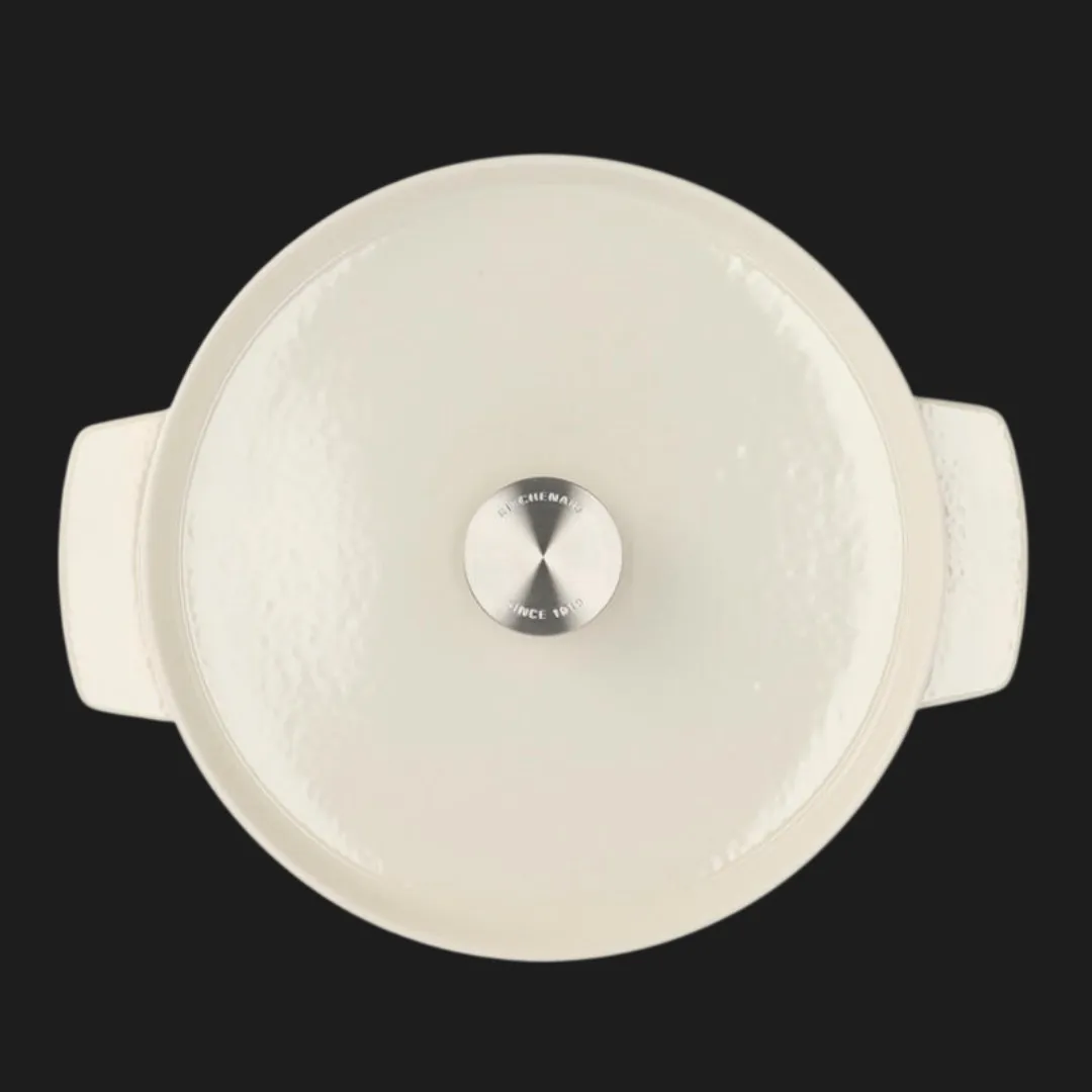 Каструля чавунна з кришкою KitchenAid, 26 см, 5,2 л (Beige) (CC006059-001) — фото 3