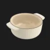 Каструля чавунна з кришкою KitchenAid, 26 см, 5,2 л (Beige) (CC006059-001)