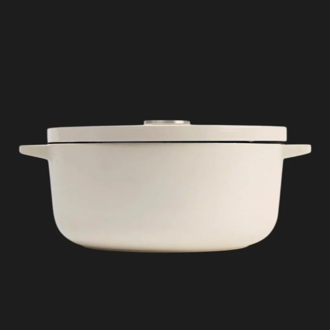 Каструля чавунна з кришкою KitchenAid, 26 см, 5,2 л (Beige) (CC006059-001)