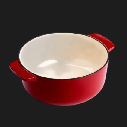 Чугунная кастрюля с крышкой KitchenAid, 26 см, 5,2 л (Red) (CC006060-001)