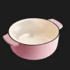 Каструля чавунна з кришкою KitchenAid, 26 см, 5,2 л (Pink) (CC007431-001)