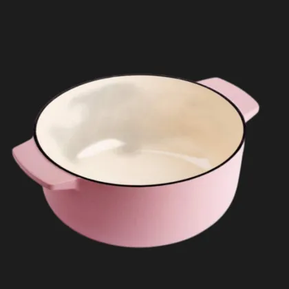 Чугунная кастрюля с крышкой KitchenAid, 26 см, 5,2 л (Pink) (CC007431-001)