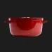Каструля чавунна з кришкою KitchenAid, 26 см, 5,2 л (Red) (CC006060-001)