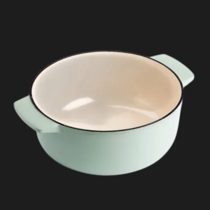 Чугунная кастрюля с крышкой KitchenAid, 26 см, 5,2 л (Mint) (CC007434-001)