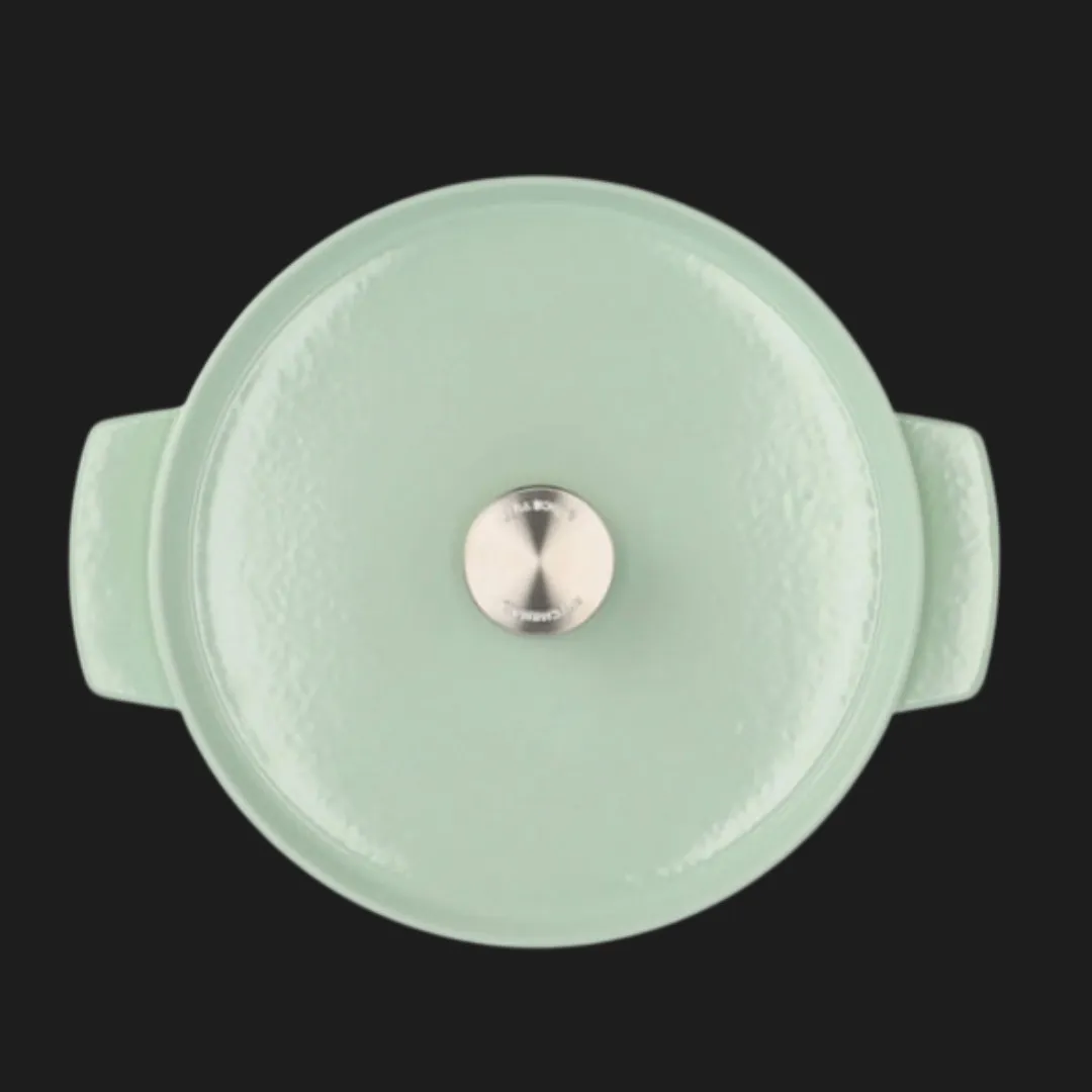 Каструля чавунна з кришкою KitchenAid, 26 см, 5,2 л (Mint) (CC007434-001) — фото 3