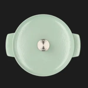 Каструля чавунна з кришкою KitchenAid, 26 см, 5,2 л (Mint) (CC007434-001)