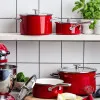 Ківш з кришкою KitchenAid Steel Core 16 см 1.3 л (Red) (CC003287-001)