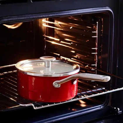 Ківш з кришкою KitchenAid Steel Core 16 см 1.3 л (Red) (CC003287-001)