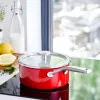 Ківш з кришкою KitchenAid Steel Core 16 см 1.3 л (Red) (CC003287-001)