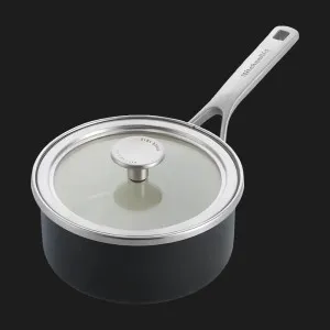 Ківш з кришкою KitchenAid Steel Core 16 см 1.3 л (Matte Black) (CC005997-001)