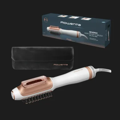 Фен-щетка Rowenta Reverso Dry&Brush 2в1 (White/Gold)