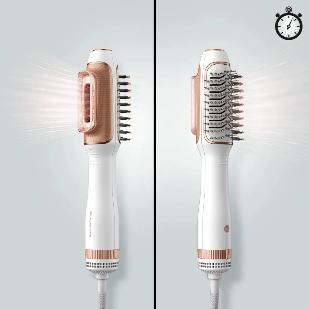 Фен-щетка Rowenta Reverso Dry&Brush 2в1 (White/Gold)