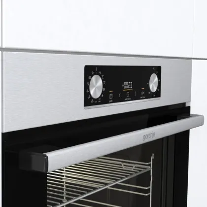 Духова шафа Gorenje електрична, 77л, A+ (BO6737E02X) (Stainless Steel/Black)