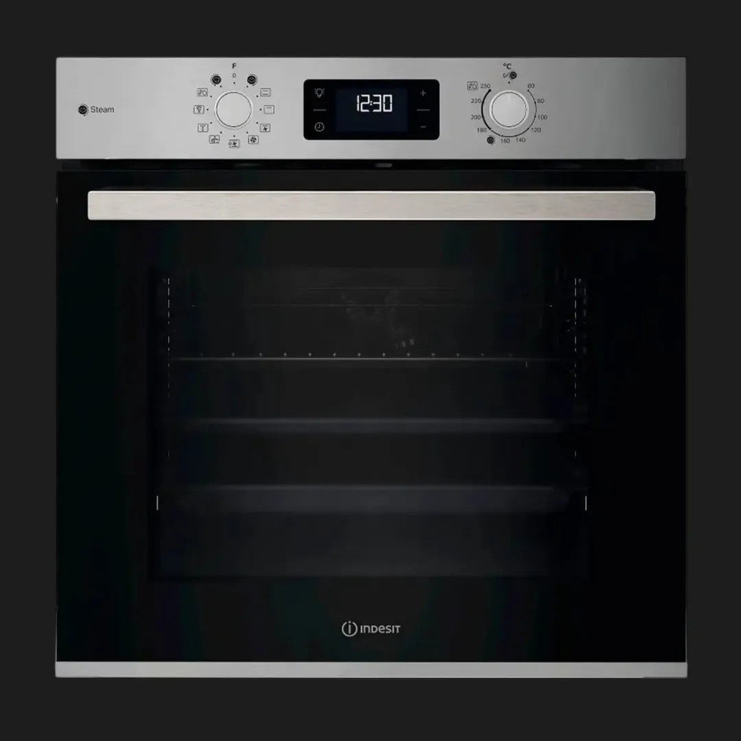 Духова шафа Indesit електрична, 71л, A+ (IOK58HSU1X) (Stainless Steel/Black)