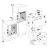Духова шафа Indesit електрична, 71л, A+ (IOK58HSU1X) (Stainless Steel/Black)