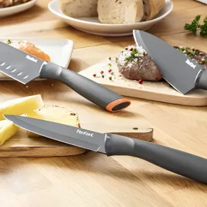 Кухонний ніж для чищення овочів Tefal Fresh Kitchen 9см (Gray) (K1220604)