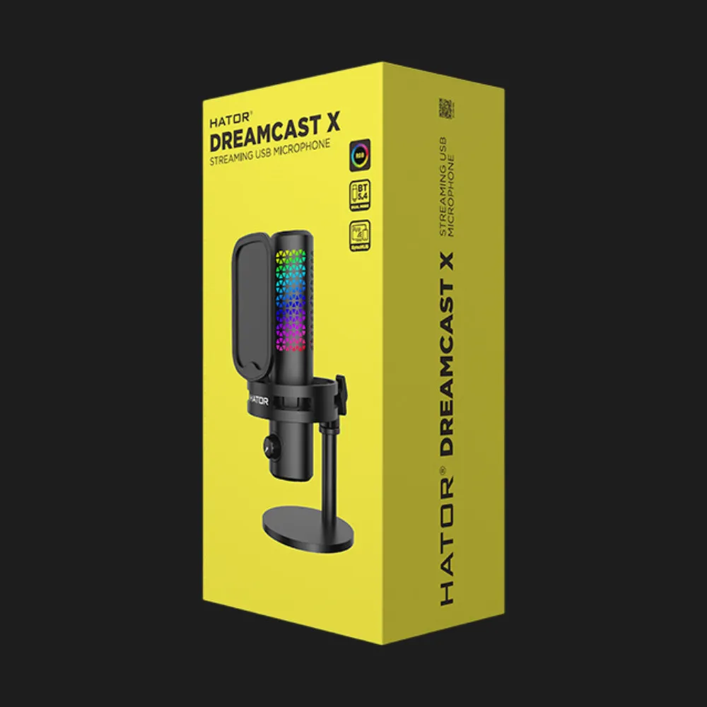 Мікрофон HATOR Dreamcast X RGB (Black) (ESS10) (UA) — фото 7