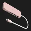 Адаптер J5create USB-C 6-in-1 (2xUSB 3.2 + USB-C PD + HDMI 4K + SD/TF + 3.5mm) (Rose)