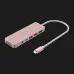 Адаптер J5create USB-C 6-in-1 (2xUSB 3.2 + USB-C PD + HDMI 4K + SD/TF + 3.5mm) (Rose)