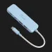 Адаптер J5create USB-C 4-in-1 (2xUSB-A + 2xUSB-C 3.2 10Gbps) (Cyan)