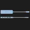 Адаптер J5create USB-C 4-in-1 (2xUSB-A + 2xUSB-C 3.2 10Gbps) (Cyan)
