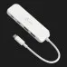 Адаптер J5create USB-C 4-in-1 (2xUSB-A + 2xUSB-C 3.2 10Gbps) (White)
