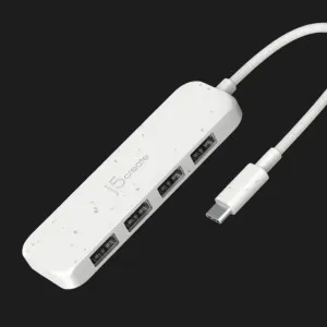 Адаптер J5create USB-C (4xUSB-A 3.2 10Gbps) (White) в Херсоне