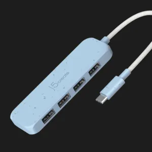 Адаптер J5create USB-C (4xUSB-A 3.2 10Gbps) (Cyan) в Херсоне