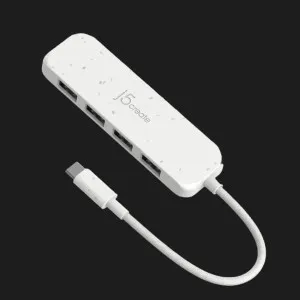 Адаптер J5create USB-C (4xUSB-A 3.2 10Gbps) (White) в Херсоне