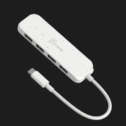 Адаптер J5create USB-C (4xUSB-A 3.2 10Gbps) (White) в Чернігові