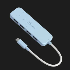 Адаптер J5create USB-C (4xUSB-A 3.2 10Gbps) (Cyan) в Херсоне