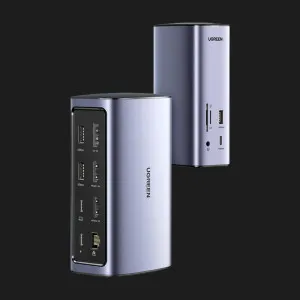 USB-хаб Ugreen USB C Multifunctional Docking Station 12in1 (Gray) в Херсоне