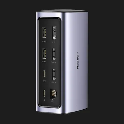 USB-хаб Ugreen USB C Multifunctional Docking Station 12in1 (Gray)