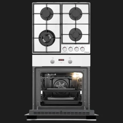 Комплект Hansa (духовка електрична + поверхня газ на склі) (FCGW683299) (White)