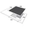 Комплект Hansa (духовка електрична + поверхня газ на склі) (FCGW683299) (White)