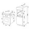 Комплект Hansa (духовка електрична + поверхня газова) (FCGI69329) (Stainless Steel/Black)