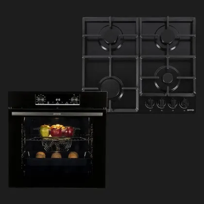 Комплект Gorenje (духовка BO6735E02BK + поверхня G641EB) (Black)