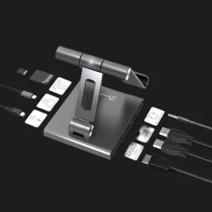 Подставка/ док-станция для iPad USB-C 8-в-1 J5create JTS224-N (Gray)