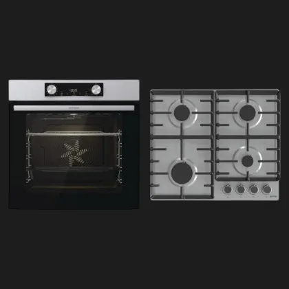 Комплект Gorenje (духовка BO6737E02XK + поверхня G642ABX) (Stainless Steel/Black)