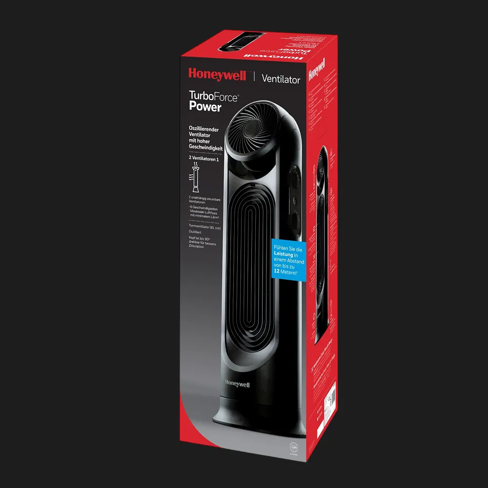Вентилятор Honeywell Turbo Force Power (HYF500E) (Black) — фото 4